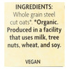 Nature's Path Oats - Organic - Steel Cut - Quick - Case of 6 - 8/1.4 oz