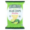 Beanitos White Bean Chips - Hint of Lime - Case of 6 - 10 oz