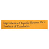 Lotus Foods Organic - Rice - Brown - Jasmine - Case of 6 - 30 oz