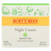 Burts Bees - Cream Night Sensitive - 1.8 OZ