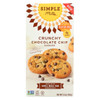 Simple Mills Cookies - Crunchy Chocolate Chip - Case of 6 - 5.5 oz