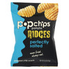 Popchips Potato Chip - Ridges - Sea Salt - Case of 24 - .8 oz