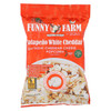 Funny Farm Popcorn - Jalapeno White Cheddar - Case of 24 - 1 oz.