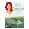Light Mountain Hair Color - Color The Gray! Red - Case of 1 - 7 oz.