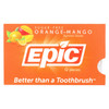 Epic Dental - Gum Xylitol Orange-Mango - Case of 12-12 CT Epic Dental - Gum Xylitol Orange-Mango - Case of 12-12 CT