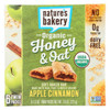 Nature's Bakery Organic Honey and Oat Bar - Apple Cinnamon - Case of 6 - Pack of 6 - 1.3 oz.