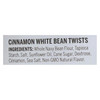 Beanitos White Bean Twists - Cinnamon - Case of 6 - 6.5 oz.