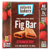 Nature's Bakery Stone Ground Whole Wheat Fig Bar - Strawberry - Case of 6 - 2 oz.