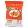 Peeled Organic Bake Pea Puffs - Nacho - Case of 12 - 4 oz Peeled Organic Bake Pea Puffs - Nacho - Case of 12 - 4 oz