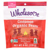 Wholesome! Candy - Organic - Cinnamon Bears - Case of 6 - 6 oz