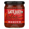 Late July Snacks Salsa - Medium - Case of 12 - 15.5 oz.