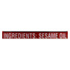 Asian Gourmet Sesame Oil - Case of 6 - 6.2 fl oz