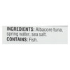 Natural Sea Wild Albacore Tuna Pouch, Salted, Solid White - 1 Each 1 - 3 OZ