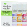 Goddess Garden - Organic Lip Balm - SPF 30 - 3 Pack - Case of 6 - 0.15 oz.