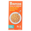 Banza - Chickpea Pasta Mac and Cheese - Shells and Classic Cheddar - Case of 6 - 5.5 oz. Banza - Chickpea Pasta Mac and Cheese - Shells and Classic Cheddar - Case of 6 - 5.5 oz.