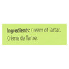 Spicely Organics - Cream of Tartar - Case of 6 - 0.5 oz. Spicely Organics - Cream of Tartar - Case of 6 - 0.5 oz.