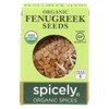 Spicely Organics - Organic Fenugreek Seeds - Case of 6 - 0.45 oz.