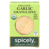 Spicely Organics - Organic Garlic Granulates - Case of 6 - 0.45 oz. Spicely Organics - Organic Garlic Granulates - Case of 6 - 0.45 oz.