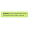 Spicely Organics - Organic Mustard Seed - Brown - Case of 6 - 0.6 oz. Spicely Organics - Organic Mustard Seed - Brown - Case of 6 - 0.6 oz.