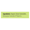 Spicely Organics - Organic Onion Granulates - Case of 6 - 0.4 oz.