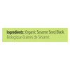 Spicely Organics - Organic Sesame Seed - Black - Case of 6 - 0.45 oz.