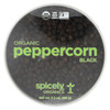 Spicely Organics - Organic Peppercorn - Black - Case of 2 - 3.2 oz.