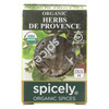 Spicely Organics - Organic Herbs De Provence Seasoning - Case of 6 - 0.1 oz.