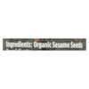 Spicely Organics - Organic Sesame - Black - Case of 3 - 2 oz.