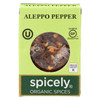 Spicely Organics - Organic Aleppo Pepper - Case of 6 - 0.1 oz. Spicely Organics - Organic Aleppo Pepper - Case of 6 - 0.1 oz.