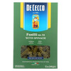 De Cecco Pasta - Pasta - Fusilli with Spinach - Case of 12 - 12 oz.