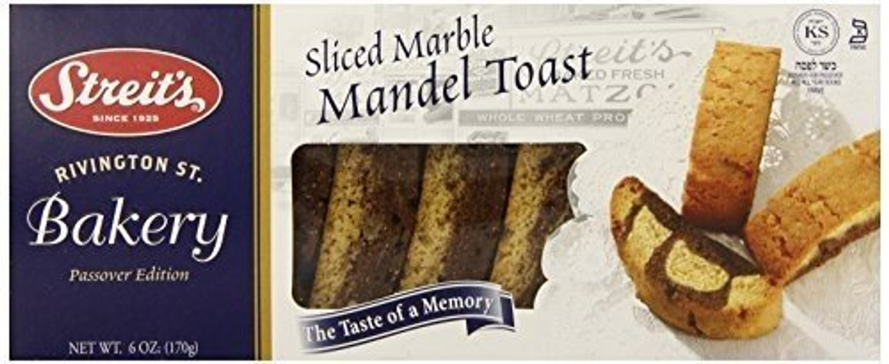 Streits Bakery Passover Edition Mandel Toast, Plain, Kosher
