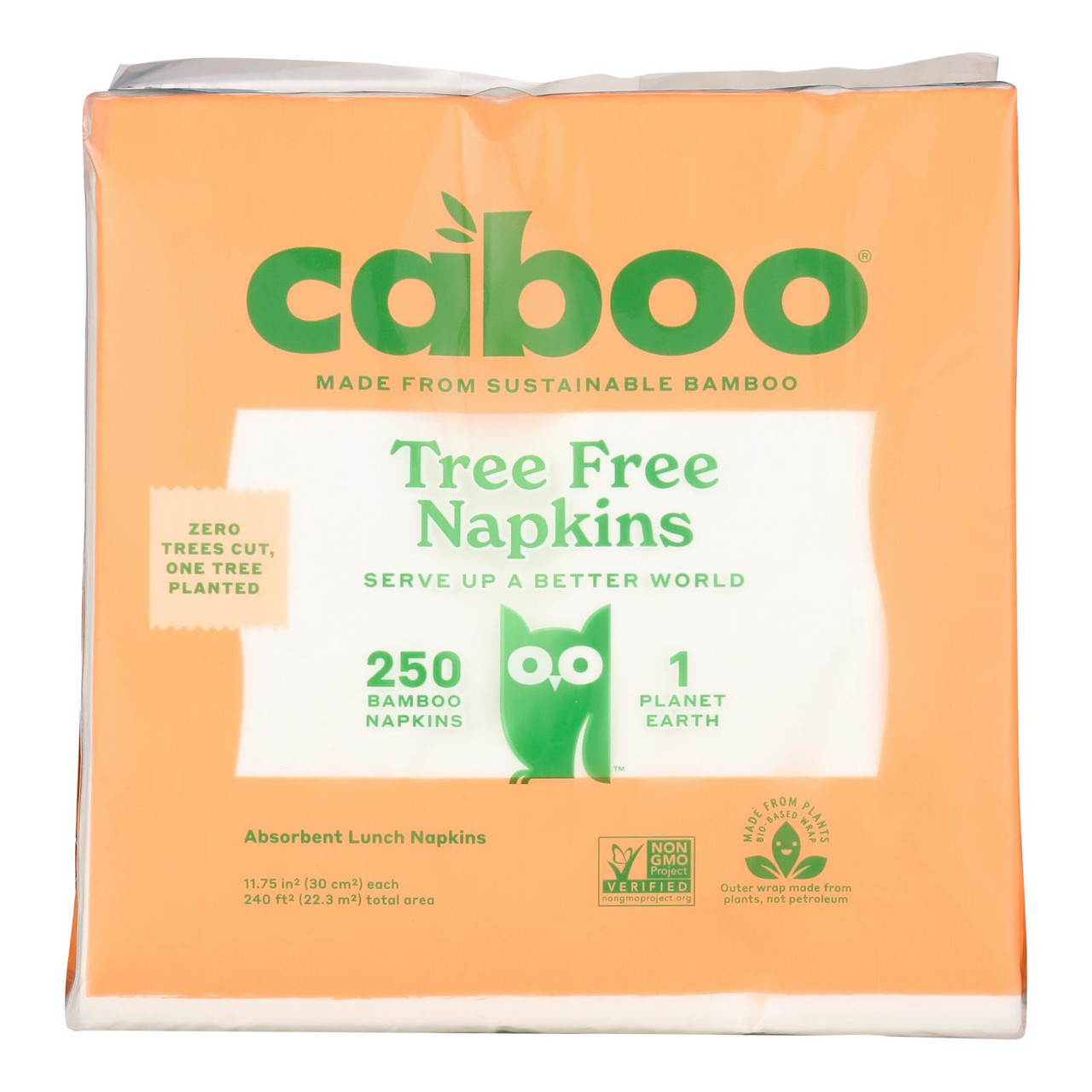 Caboo 75 Sheets Bamboo Paper Towel Roll - 2 count per pack -- 12