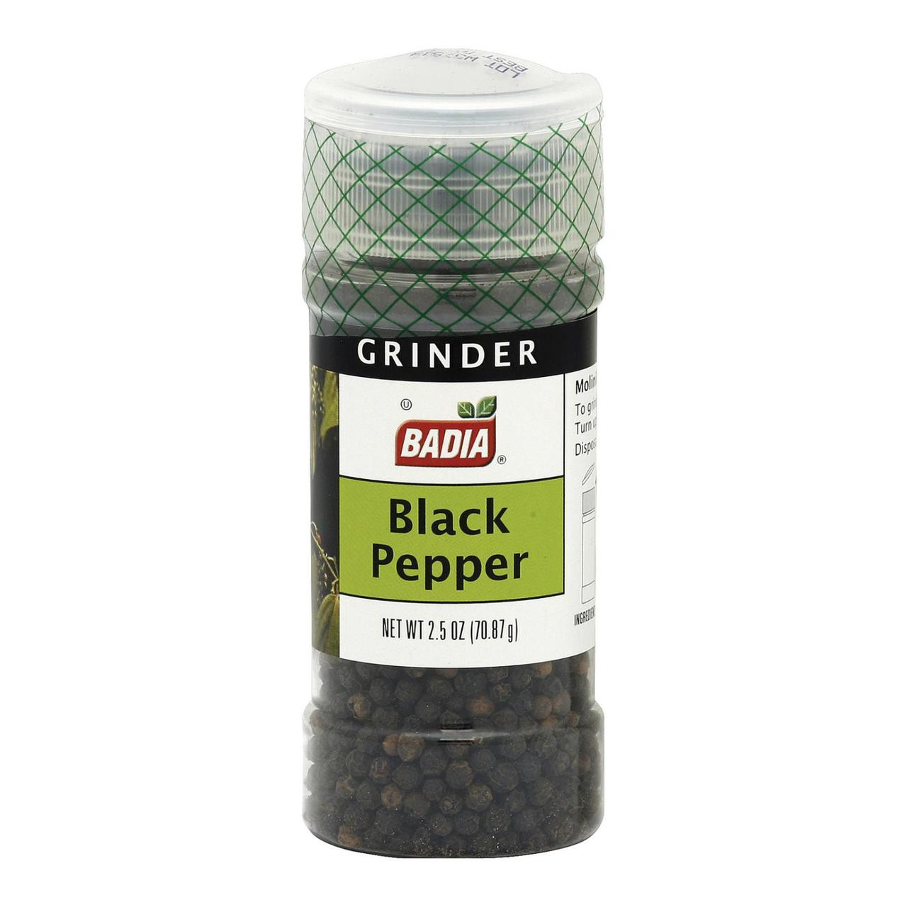 Grinder Black Pepper - Badia Spices