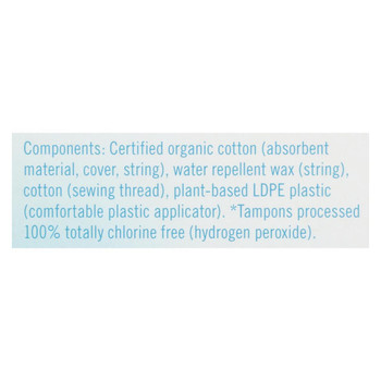Seventh Generation - Free and Clear Tampons with Applicator - Regular - Case of 6 - 18 Count Seventh Generation - Free and Clear Tampons with Applicator - Regular - Case of 6 - 18 Count