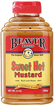 Beaver - Sweet Hot Mustard - Case of 6 - 13 oz. Beaver - Sweet Hot Mustard - Case of 6 - 13 oz.