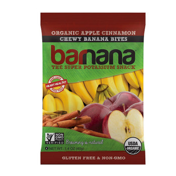 Barnana - Organic Banana Bites - Apple Cinnamon - Case of 12 - 1.4 oz.