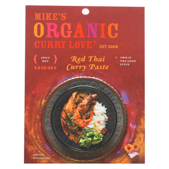 Mike's Organic Curry Love - Organic Curry Paste - Red Thai - Case of 6 - 2.8 oz. Mike's Organic Curry Love - Organic Curry Paste - Red Thai - Case of 6 - 2.8 oz.