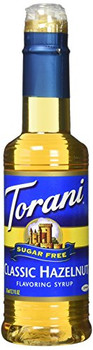 Torani - Coffee Syrup - Sugar Free Hazelnut - Case of 4 - 12.7 fl oz.