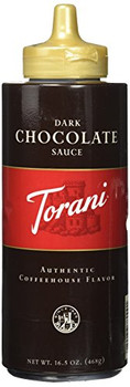 Torani - Sauce - Dark Chocolate - Case of 4 - 16.5 fl oz.