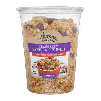 Aurora Natural Products - Granola - Cranberry Vanilla - Case of 12 - 14 oz.