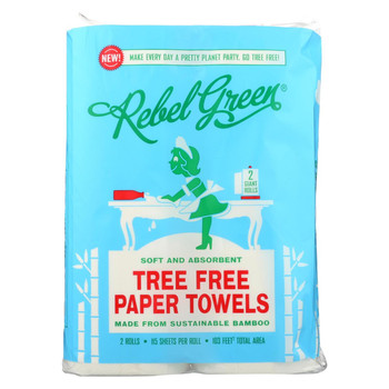 Rebel Green - Tree Free Paper Towels - Case of 20 - 2 Count