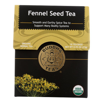Buddha Teas - Organic Tea - Fennel Seed - Case of 6 - 18 Count Buddha Teas - Organic Tea - Fennel Seed - Case of 6 - 18 Count