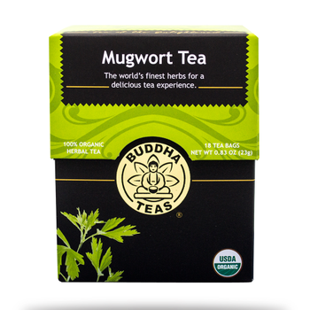 Buddha Teas - Organic Tea - Mugwort - Case of 6 - 18 Count