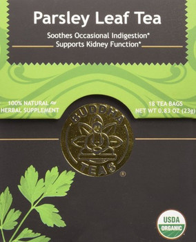 Buddha Teas - Organic Tea - Parsley Leaf - Case of 6 - 18 Count