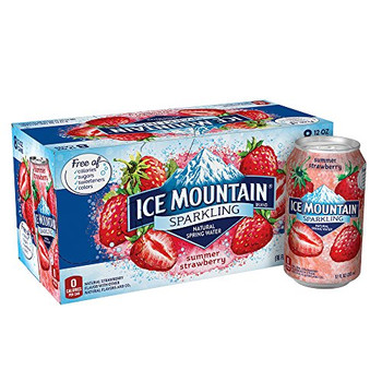 Ice Mountain - Sparkling Water - Summer Strawberry - Case of 3 - 8/12 fl oz.