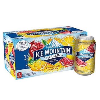 Ice Mountain - Sparkling Water - Pomegranate Lemonade - Case of 3 - 8/12 fl oz.