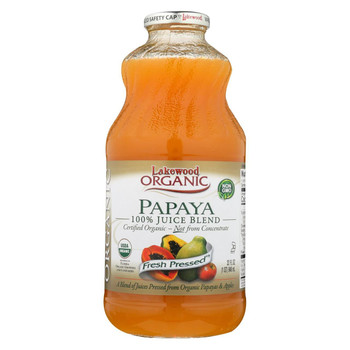 Lakewood - Organic Juice - Papaya Blend - Case of 6 - 32 oz.