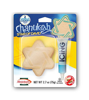 Manischewitz - Chanukah Star of David Cookie with Icing - Case of 24 - 2.7 oz. Manischewitz - Chanukah Star of David Cookie with Icing - Case of 24 - 2.7 oz.