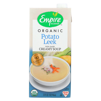 Empire Kosher - Organic Soup - Creamy Potato Leek - Case of 12 - 32 fl oz.