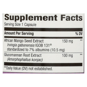 Nature's Way - Standardized African Mango - 60 Veg. Capsules